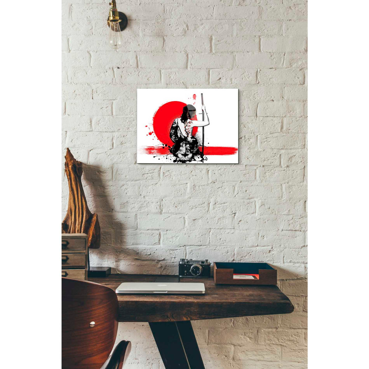 Epic Art 'Trash Polka- Female Samurai' by Nicklas Gustafsson, Acrylic Glass Wall Art,12x16