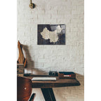 Epic Art 'Old World Map China' by Wild Apple Portfolio, Acrylic Glass Wall Art,12x16