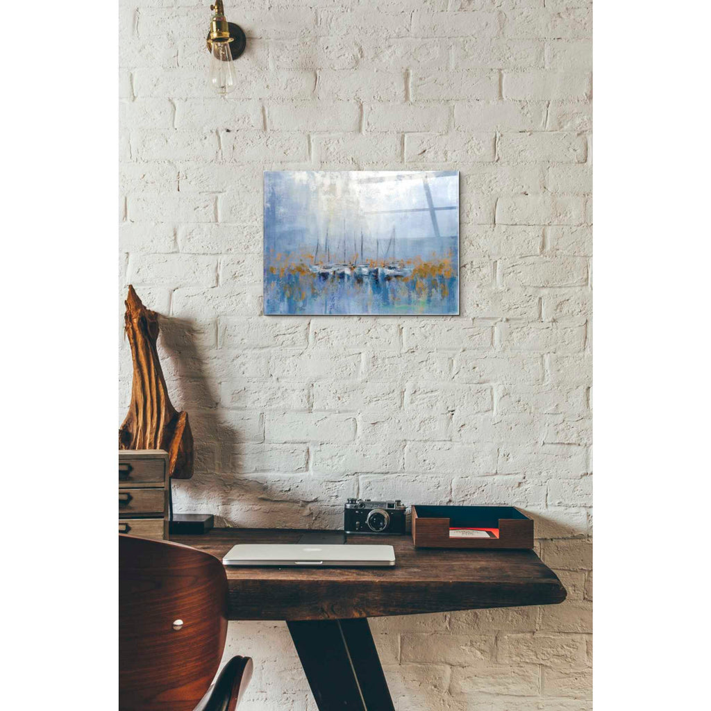 Epic Art 'Boats in the Harbor' by Silvia Vassileva, Acrylic Glass Wall Art,12x16