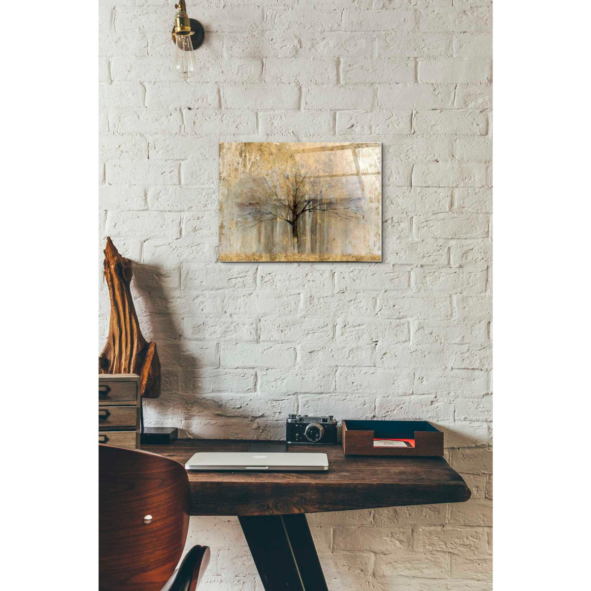 Epic Art 'Open Arms Gold' by Avery Tillmon, Acrylic Glass Wall Art,12x16