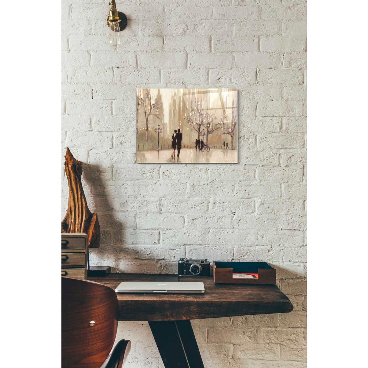 Epic Art 'An Evening Out Neutral' by Julia Purinton, Acrylic Glass Wall Art,12x16