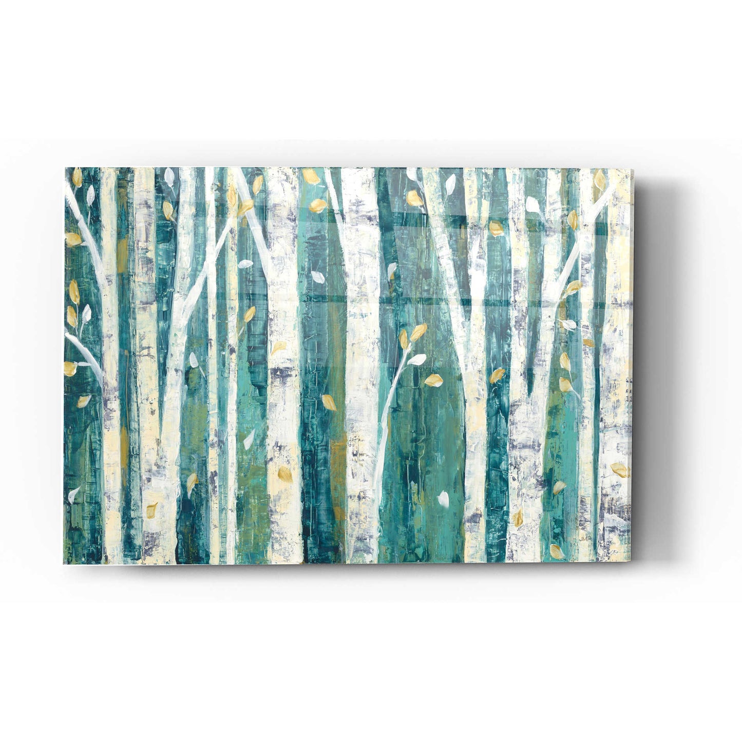 Epic Art 'Birches in Spring' by Julia Purinton, Acrylic Glass Wall Art,12x16