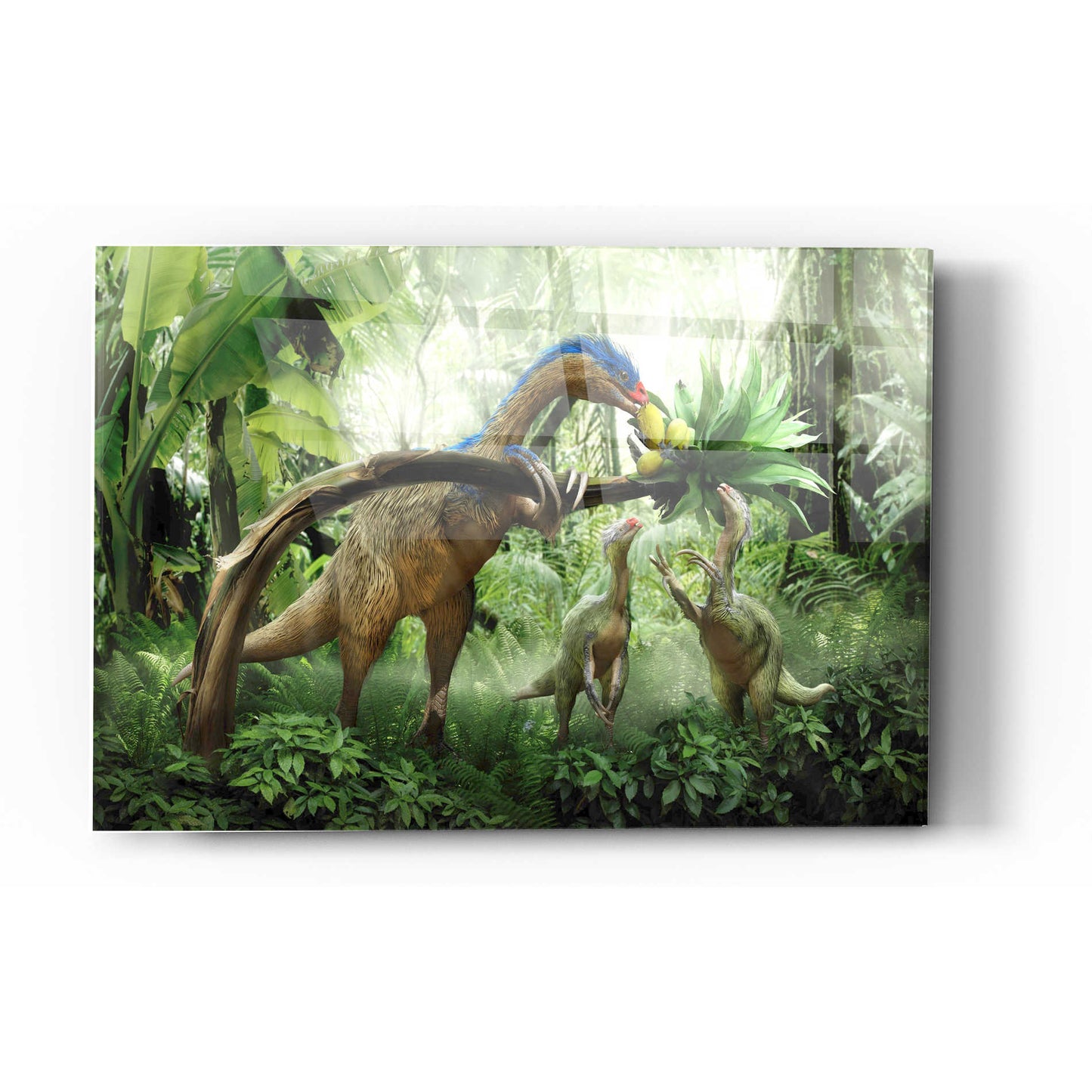 Epic Art 'Therizinosaurus' Acrylic Glass Wall Art,12x16