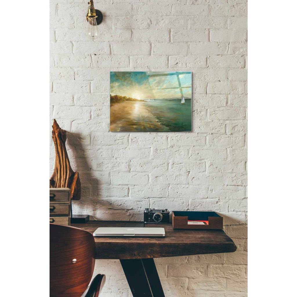 Epic Art 'Coastal Glow' by Danhui Nai, Acrylic Glass Wall Art,12x16