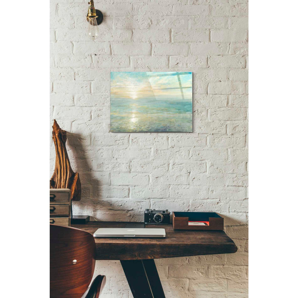 Epic Art 'Sunrise' by Danhui Nai, Acrylic Glass Wall Art,12x16