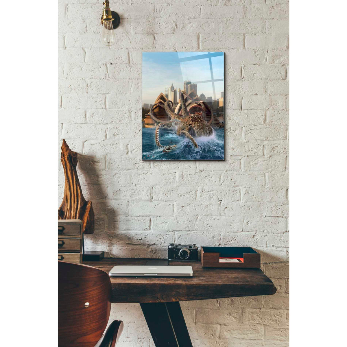 Epic Art 'Catch of His Life' Acrylic Glass Wall Art,12x16