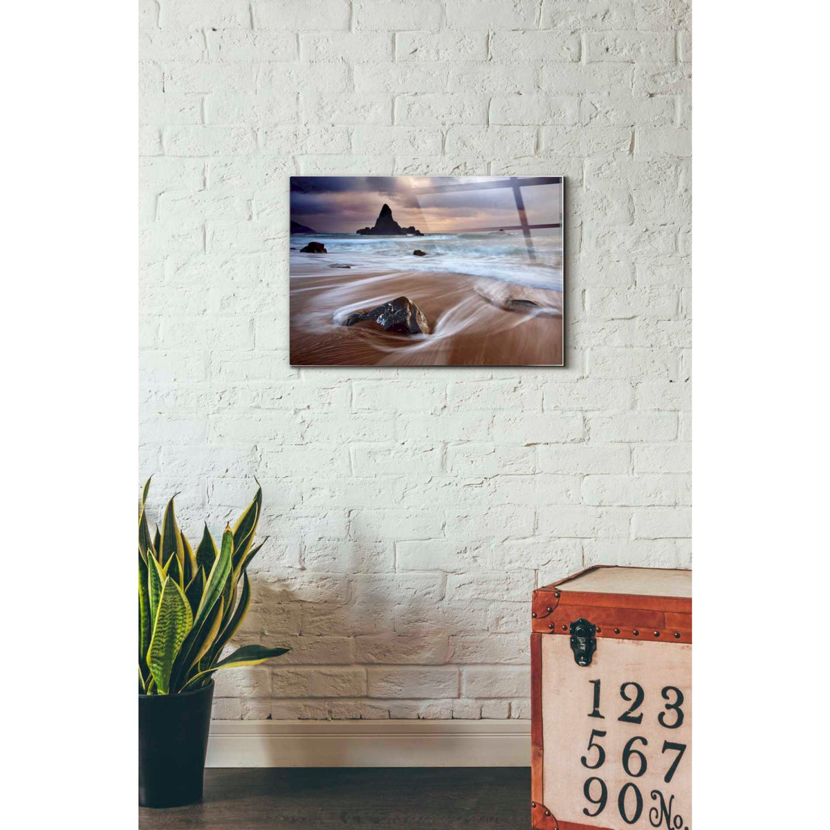 Epic Art "Port Orford Morning Storm" by Darren White, Acrylic Glass Wall Art,16x24