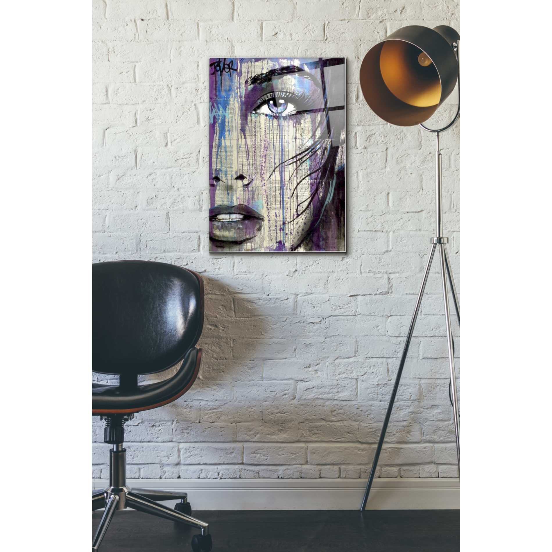 Epic Art 'Indigo Feeling' by Loui Jover, Acrylic Glass Wall Art,16x24