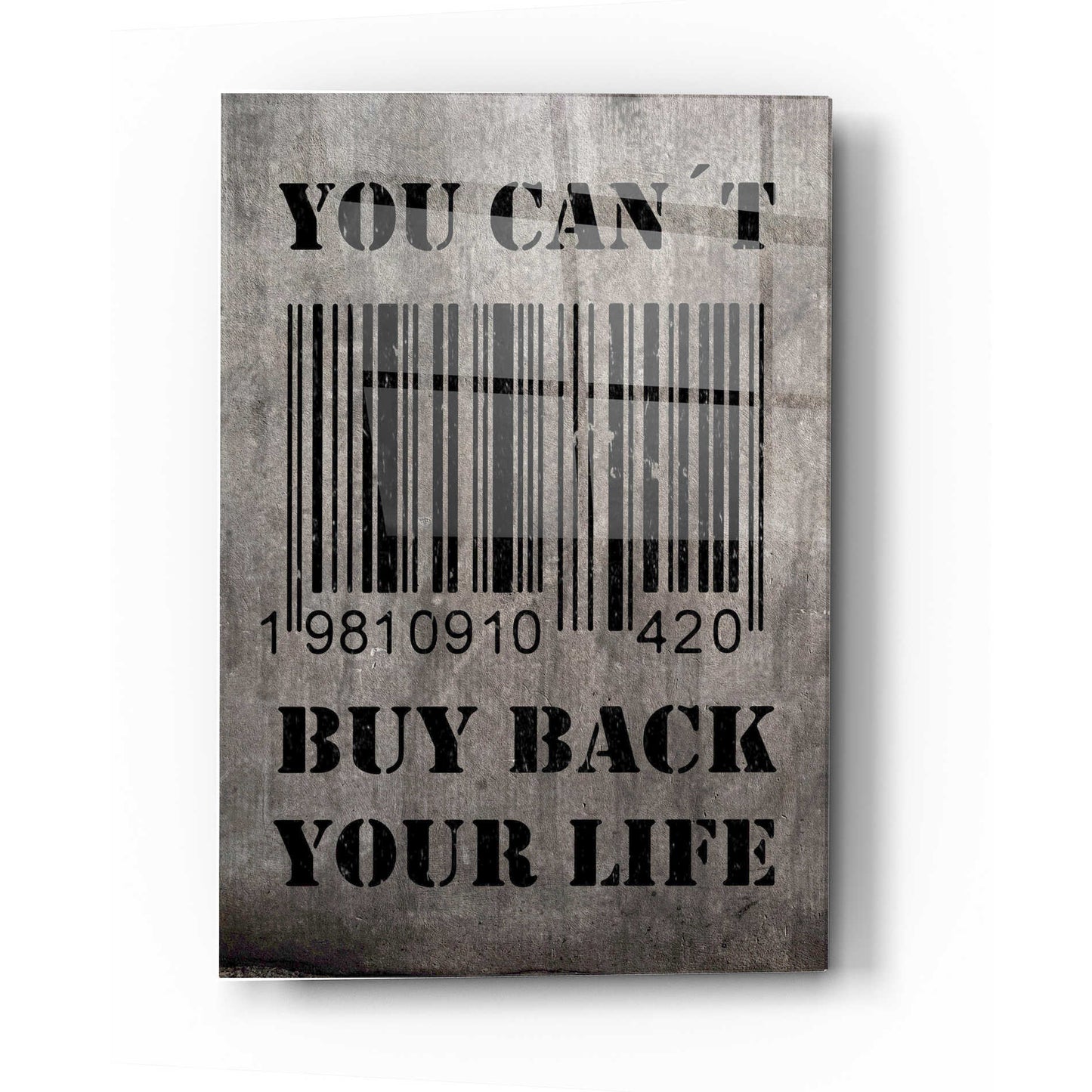 Epic Art 'You Can't Buy Back Your Life' by Nicklas Gustafsson, Acrylic Glass Wall Art,16x24