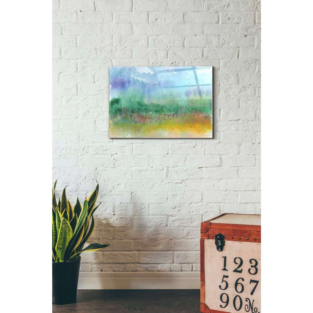 Epic Art 'Color Fields' by Linda Woods, Acrylic Glass Wall Art,16x24