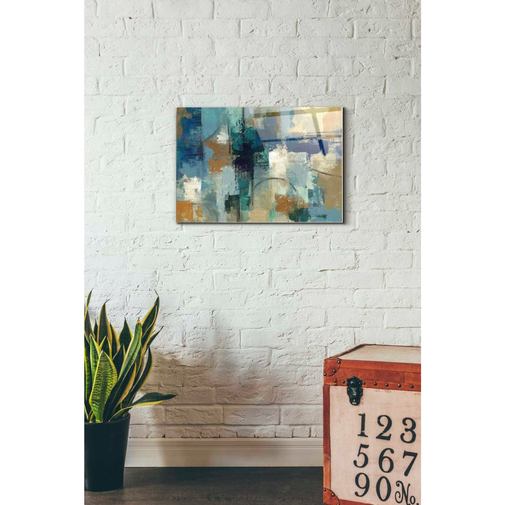 Epic Art 'Jasper Lagoon' by Silvia Vassileva, Acrylic Glass Wall Art,16x24