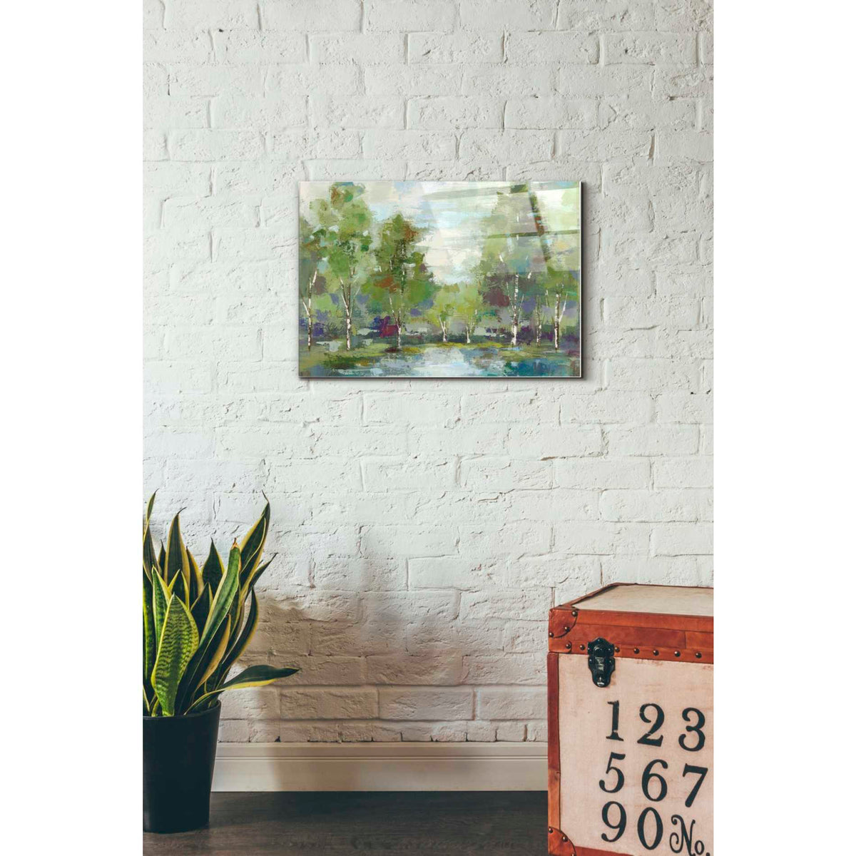 Epic Art 'Forest At Dawn' by Silvia Vassileva, Acrylic Glass Wall Art,16x24