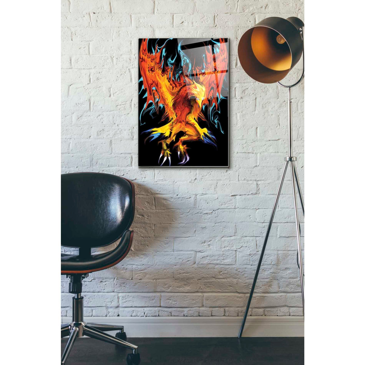 Epic Art 'Fall To Ashes' by Michael Stewart, Acrylic Glass Wall Art,16x24