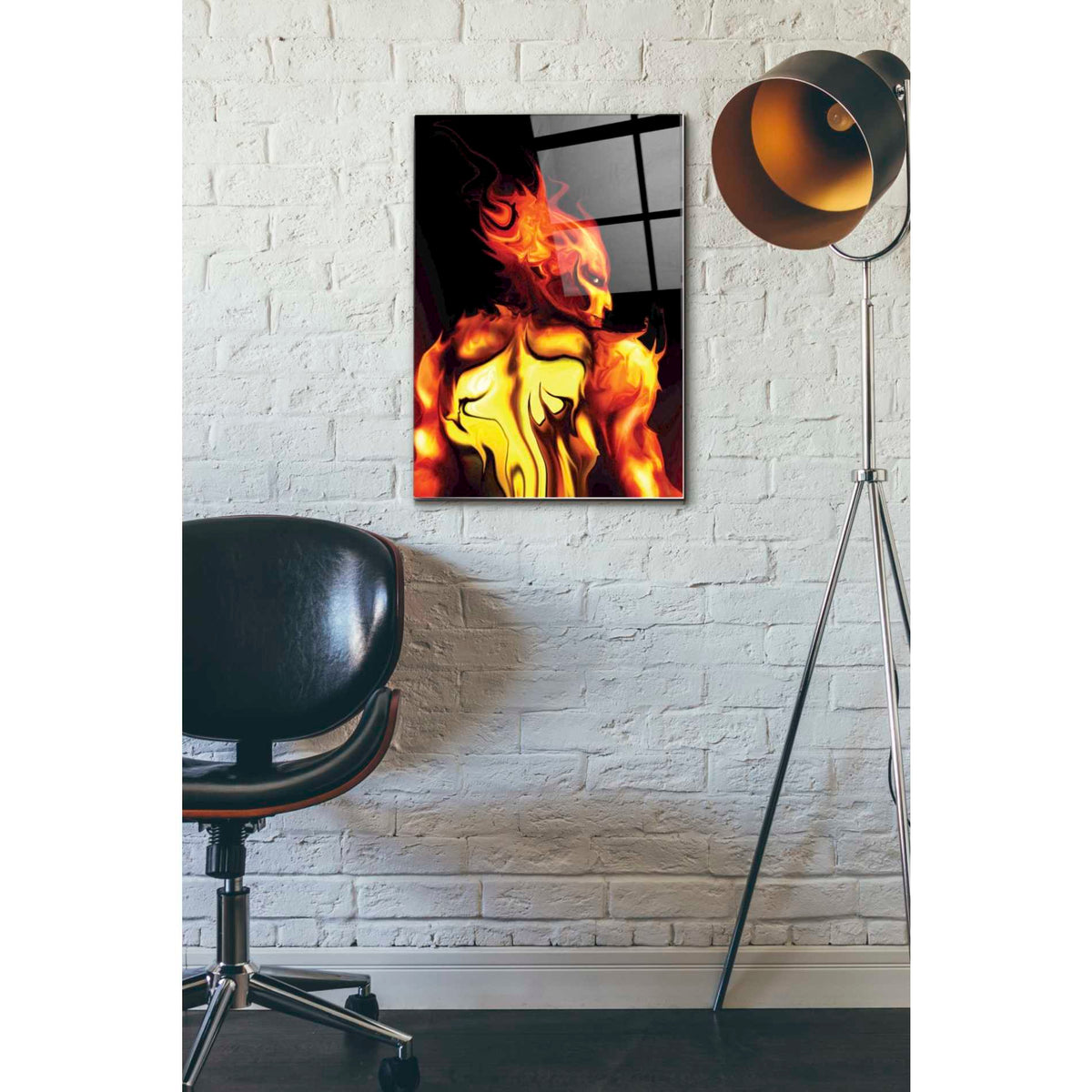 Epic Art 'Rage' by Michael Stewart, Acrylic Glass Wall Art,16x24