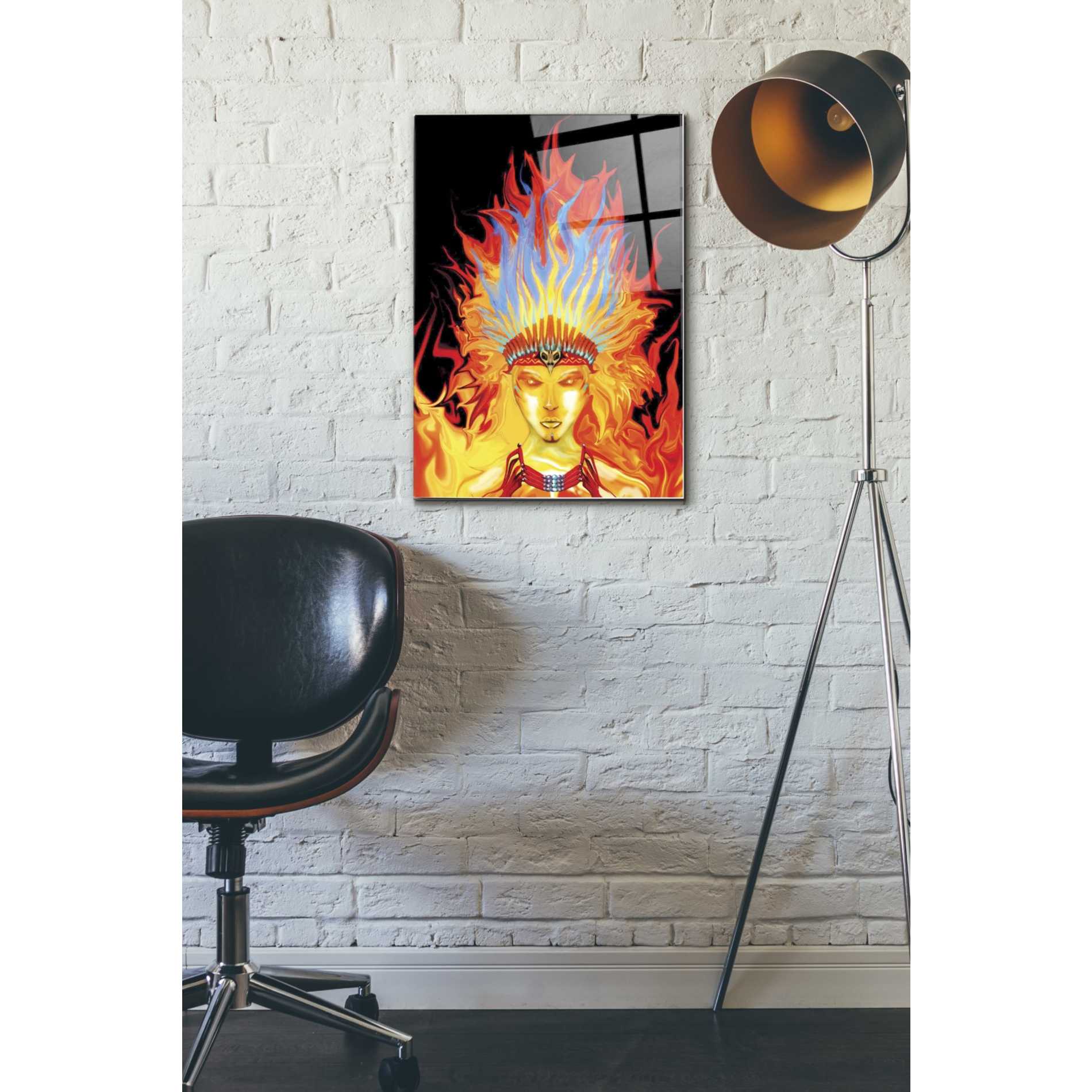 Epic Art 'Totem' by Michael Stewart, Acrylic Glass Wall Art,16x24