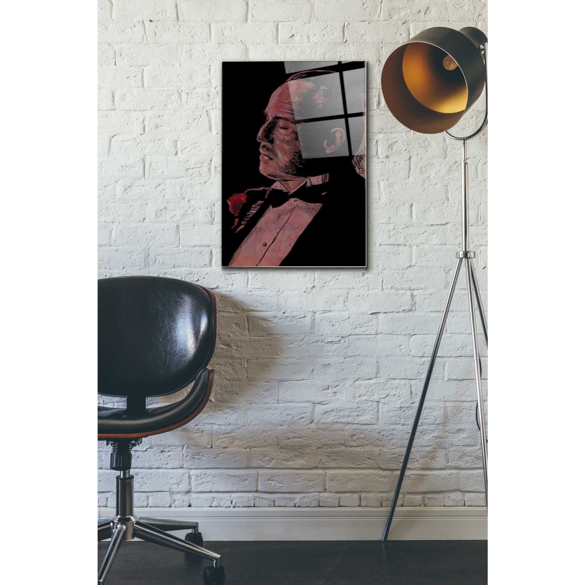 Epic Art "Brando-Godfather" by Giuseppe Cristiano, Acrylic Glass Wall Art,16x24