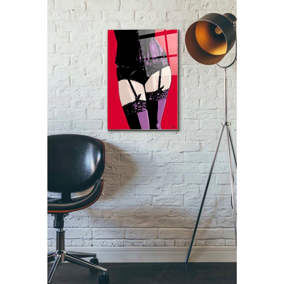 Epic Art "Purple Corset" by Giuseppe Cristiano, Acrylic Glass Wall Art,16x24