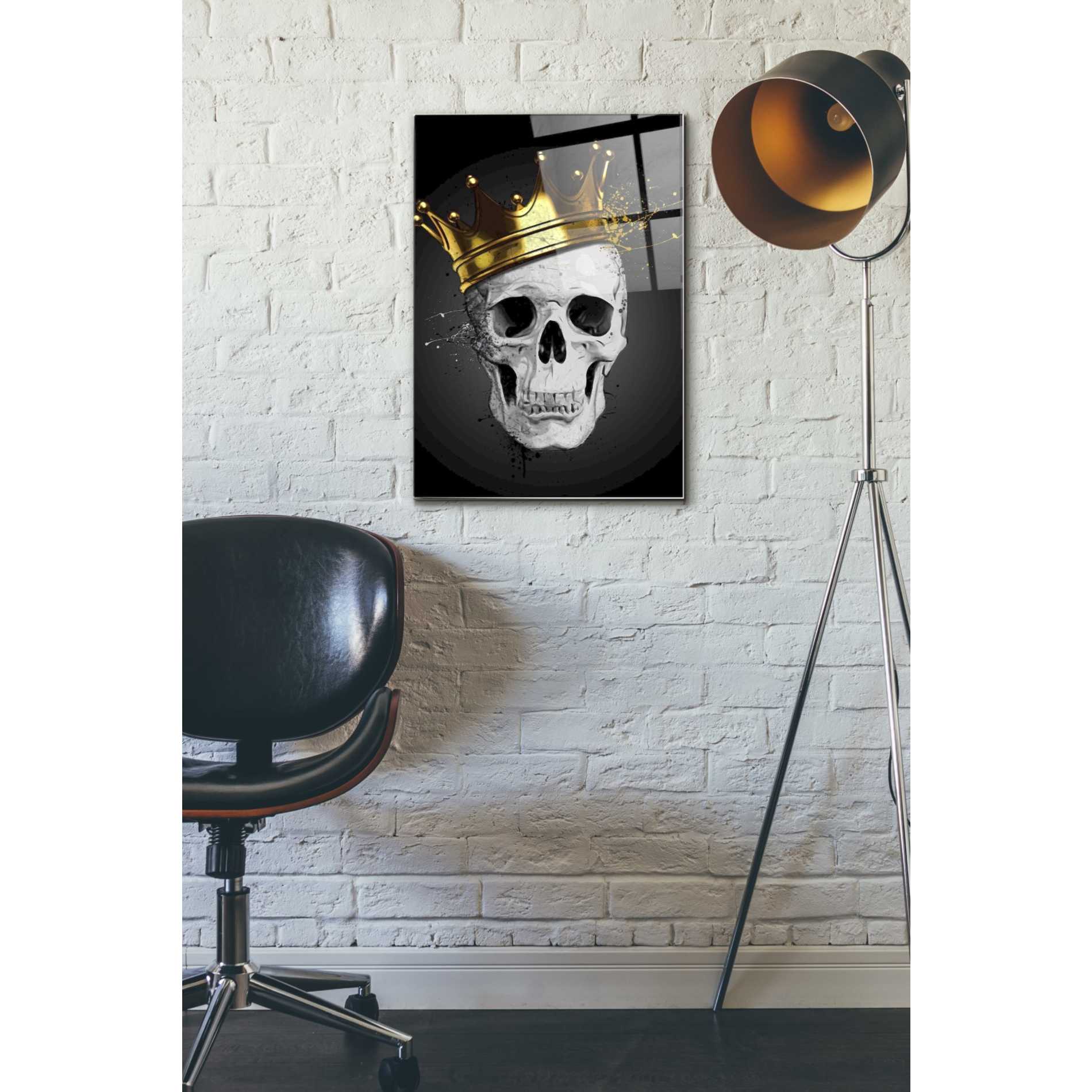 Epic Art 'Royal Skull' by Nicklas Gustafsson, Acrylic Glass Wall Art,16x24
