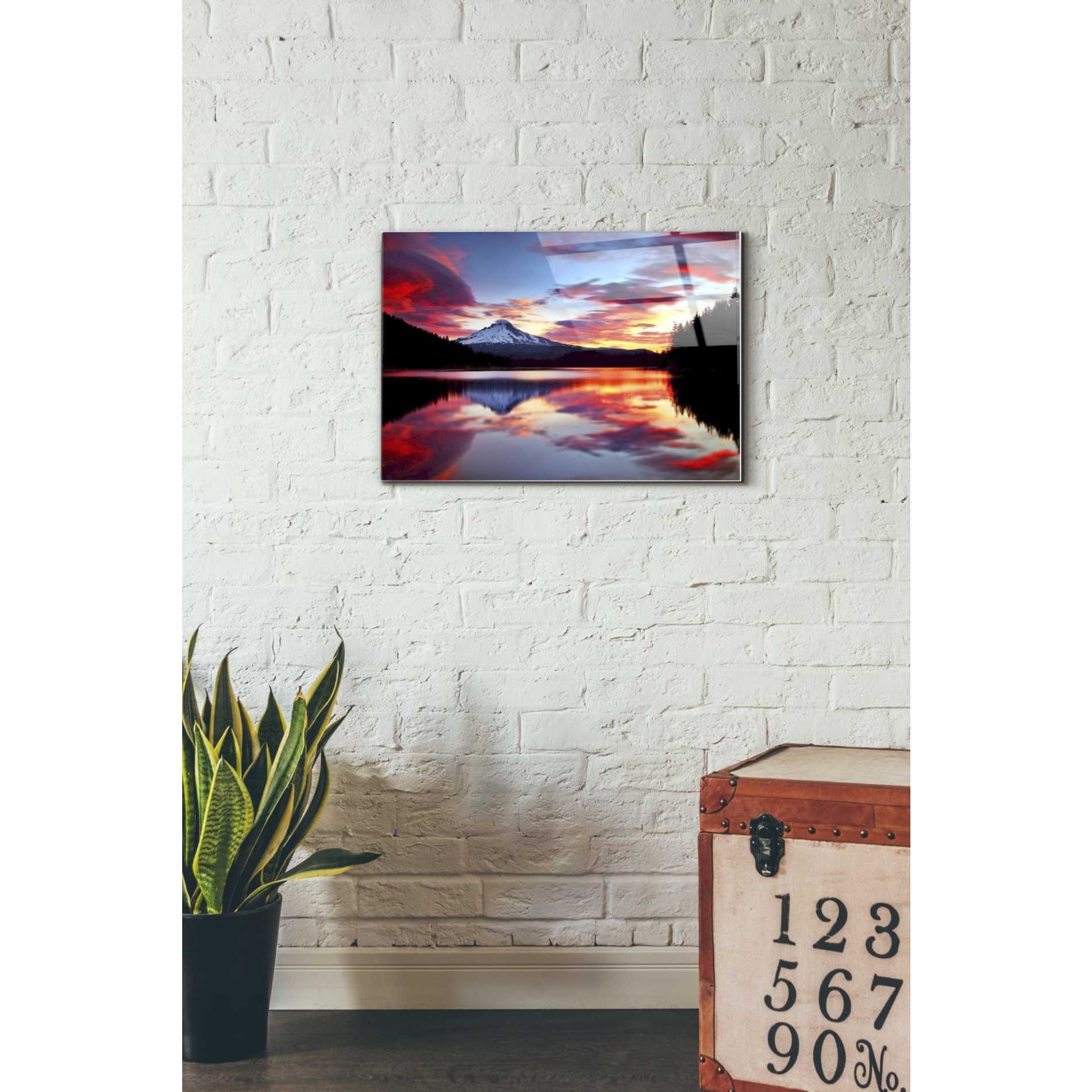 Epic Art "Sunrise on the Lake" by Darren White, Acrylic Glass Wall Art,16x24