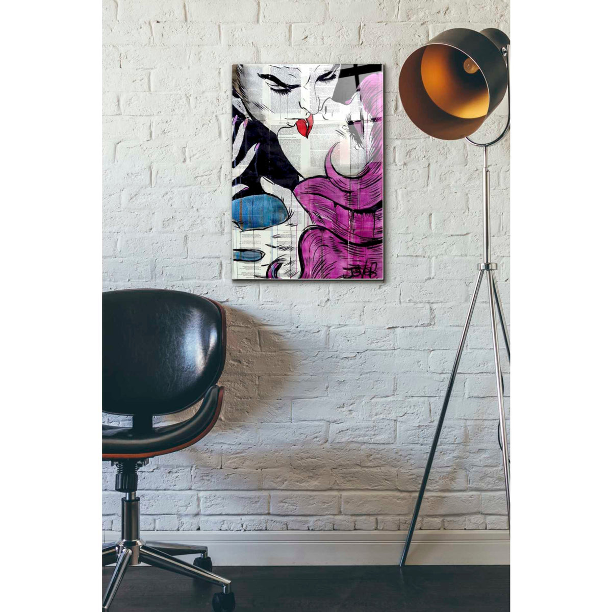 Epic Art 'Passion Pop' by Loui Jover, Acrylic Glass Wall Art,16x24
