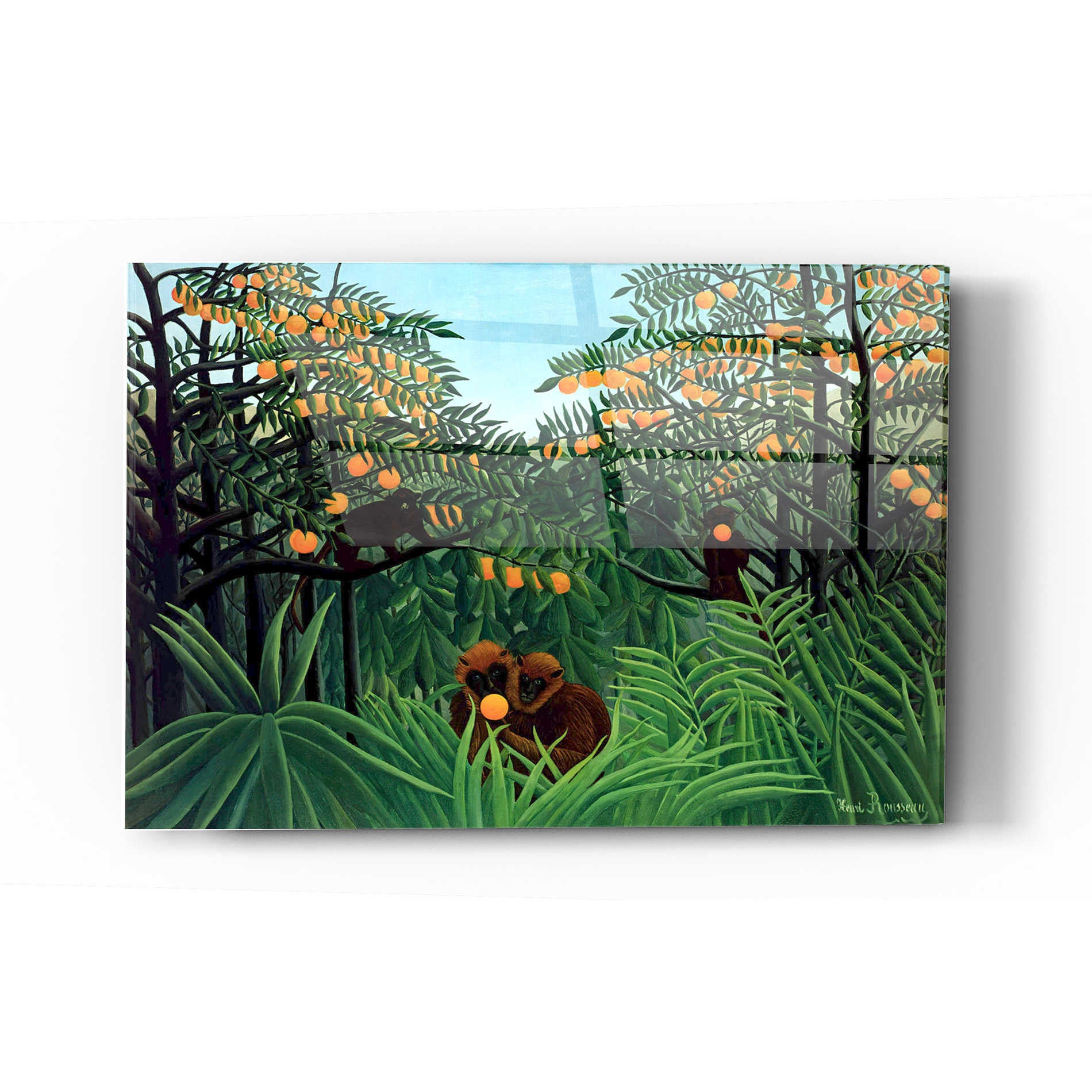 Epic Art 'The Tropics' by Henri Rousseau Acrylic Glass Wall Art,16x24