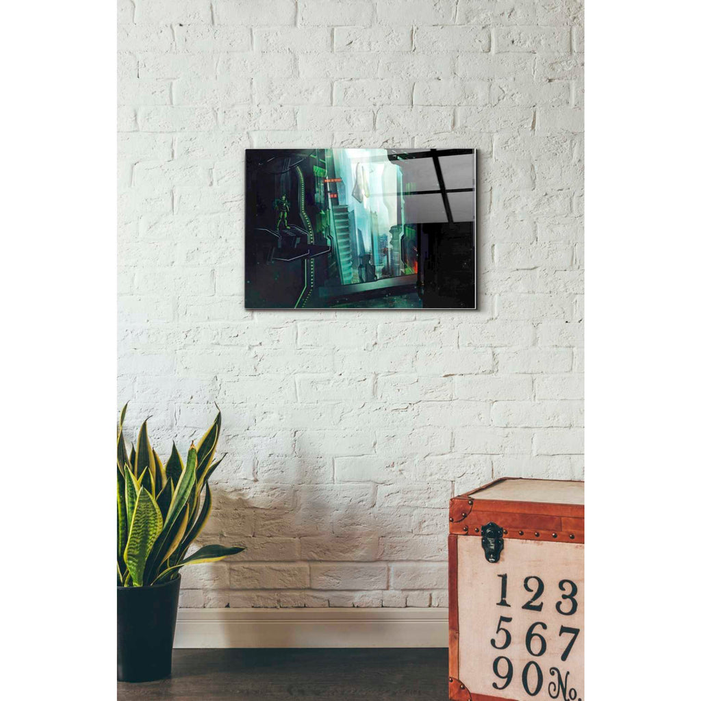 Epic Art 'Digital Age' by Jonathan Lam, Acrylic Glass Wall Art,16x24