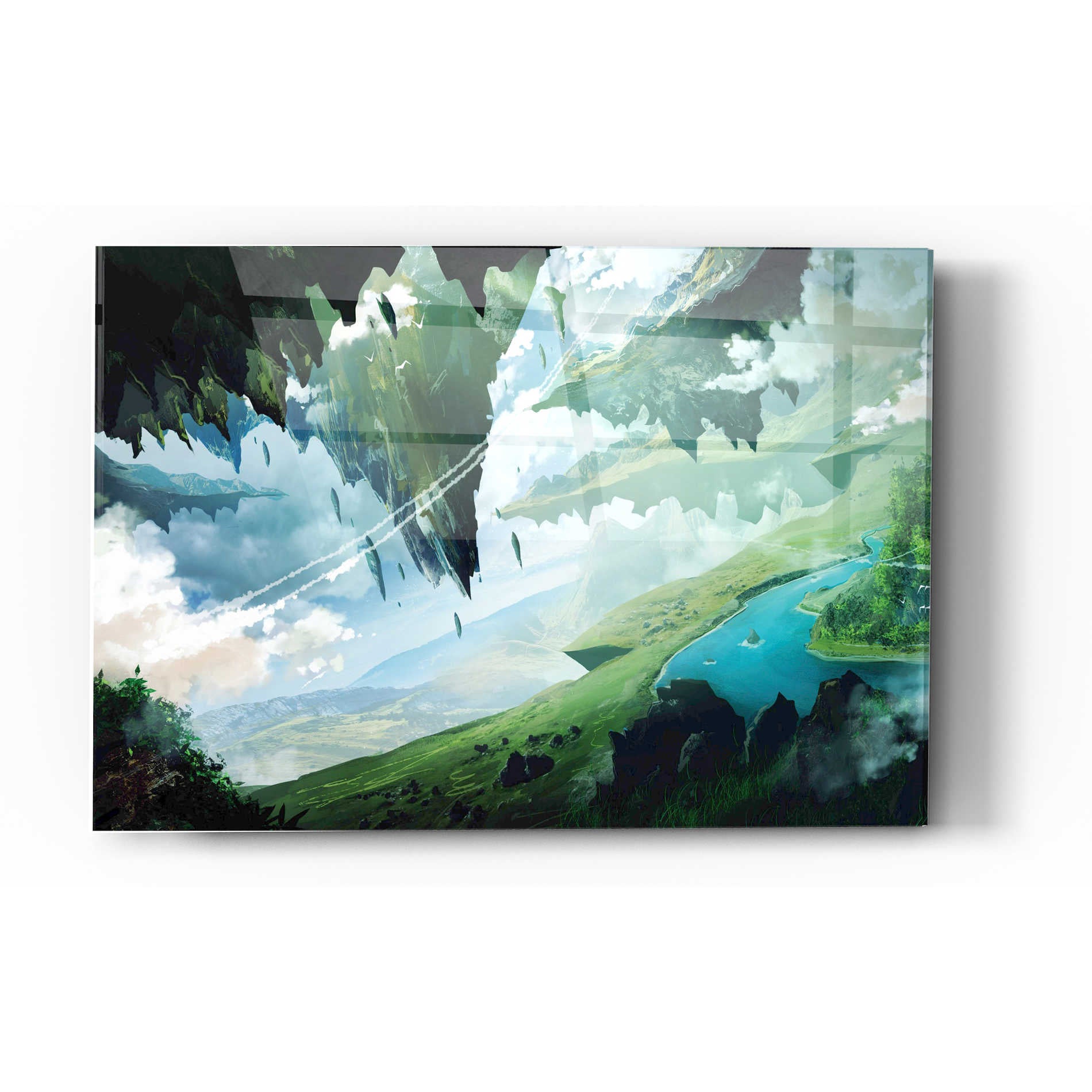 Epic Art 'Floating Island' by Jonathan Lam, Acrylic Glass Wall Art,16x24