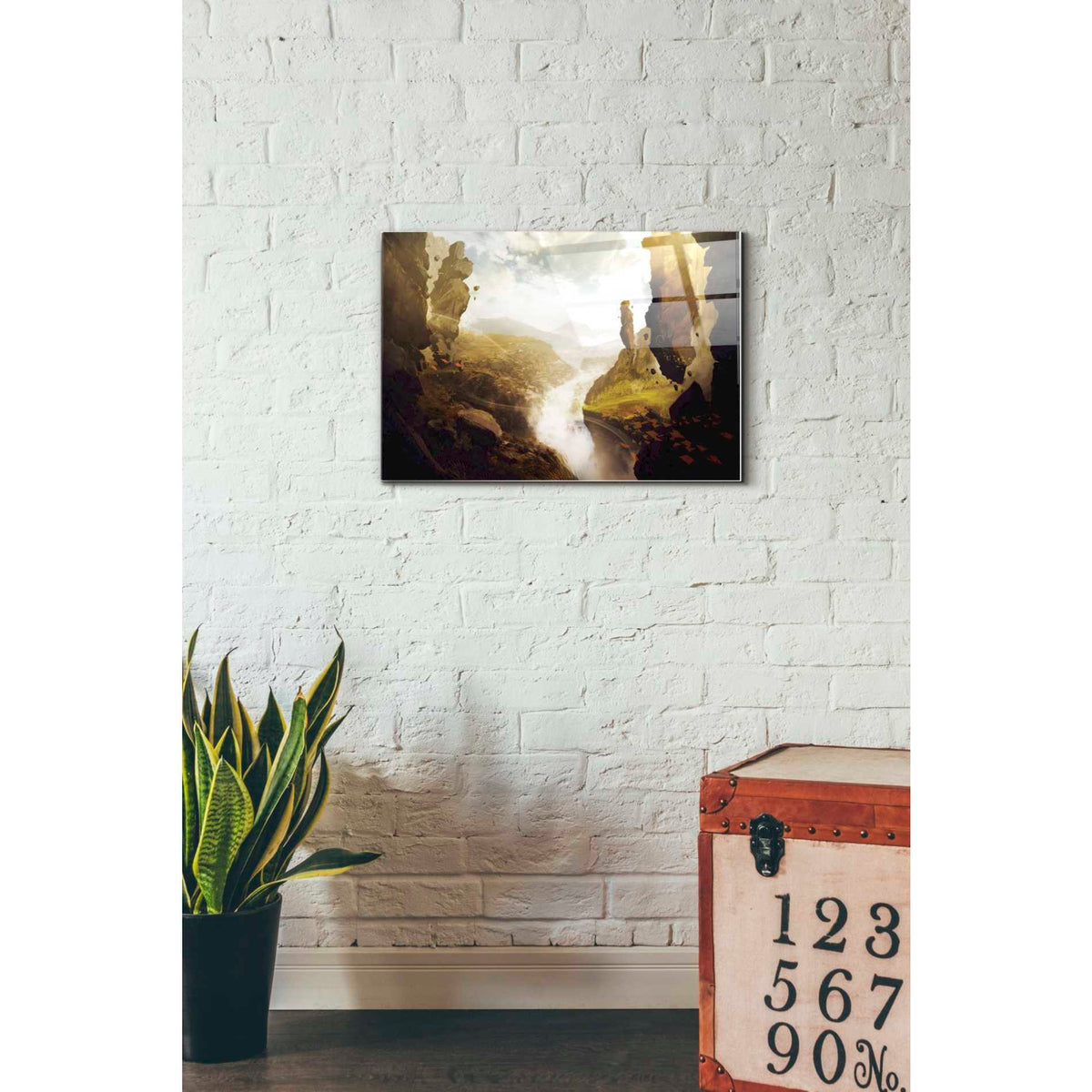 Epic Art 'Sacred Valley' by Jonathan Lam, Acrylic Glass Wall Art,16x24