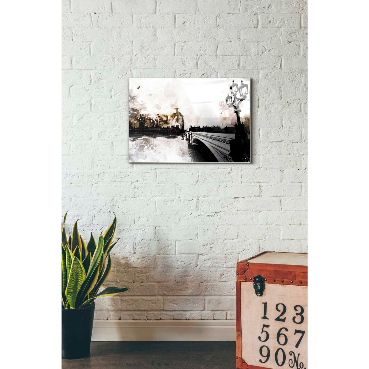Epic Art 'The Thames' by Jonathan Lam, Acrylic Glass Wall Art,16x24
