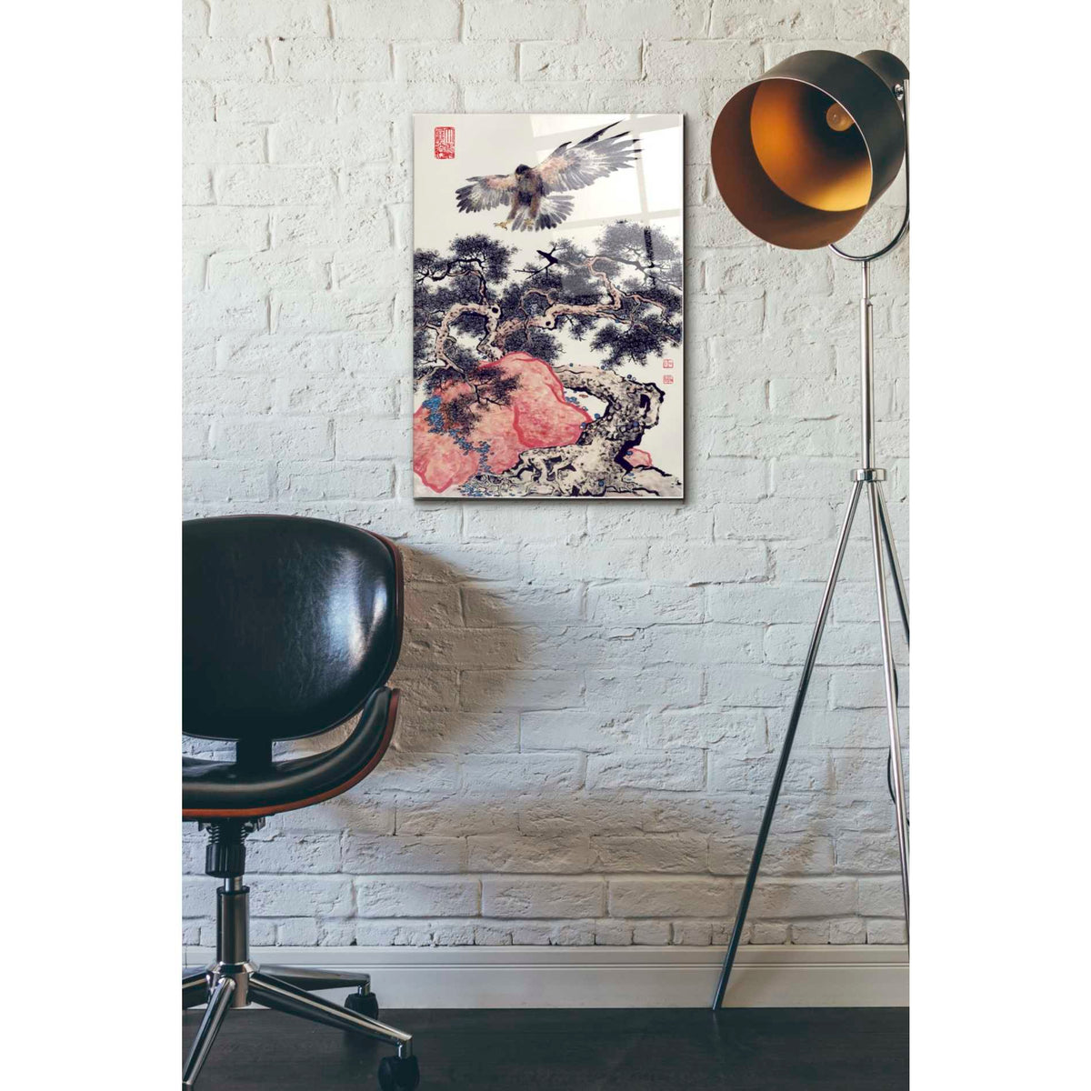 Epic Art 'Ready To Land' by River Han, Acrylic Glass Wall Art,16x24