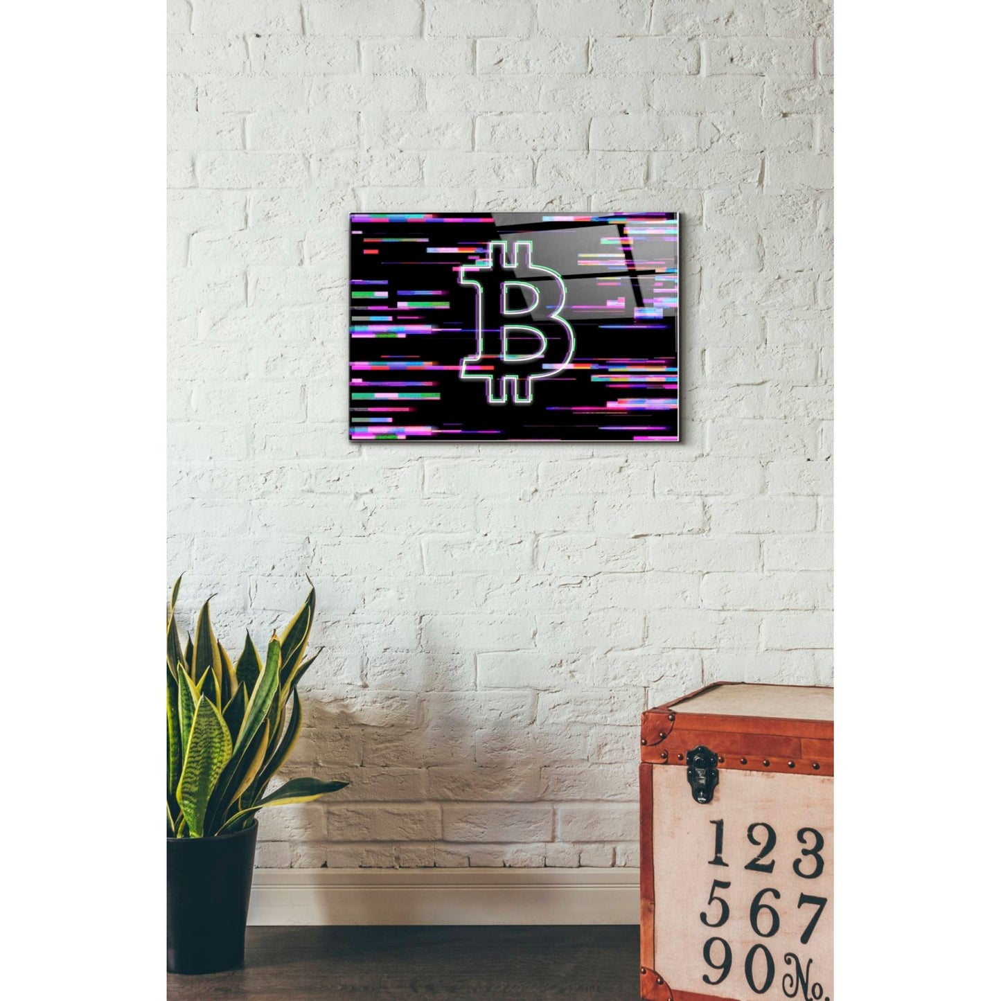 Epic Art 'Bitcoin Life' Acrylic Glass Wall Art,16x24
