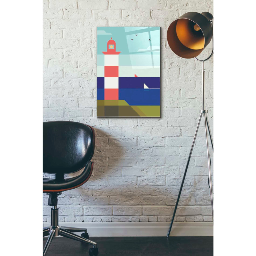 Epic Art 'Lighthouse' by Antony Squizzato, Acrylic Glass Wall Art,16x24
