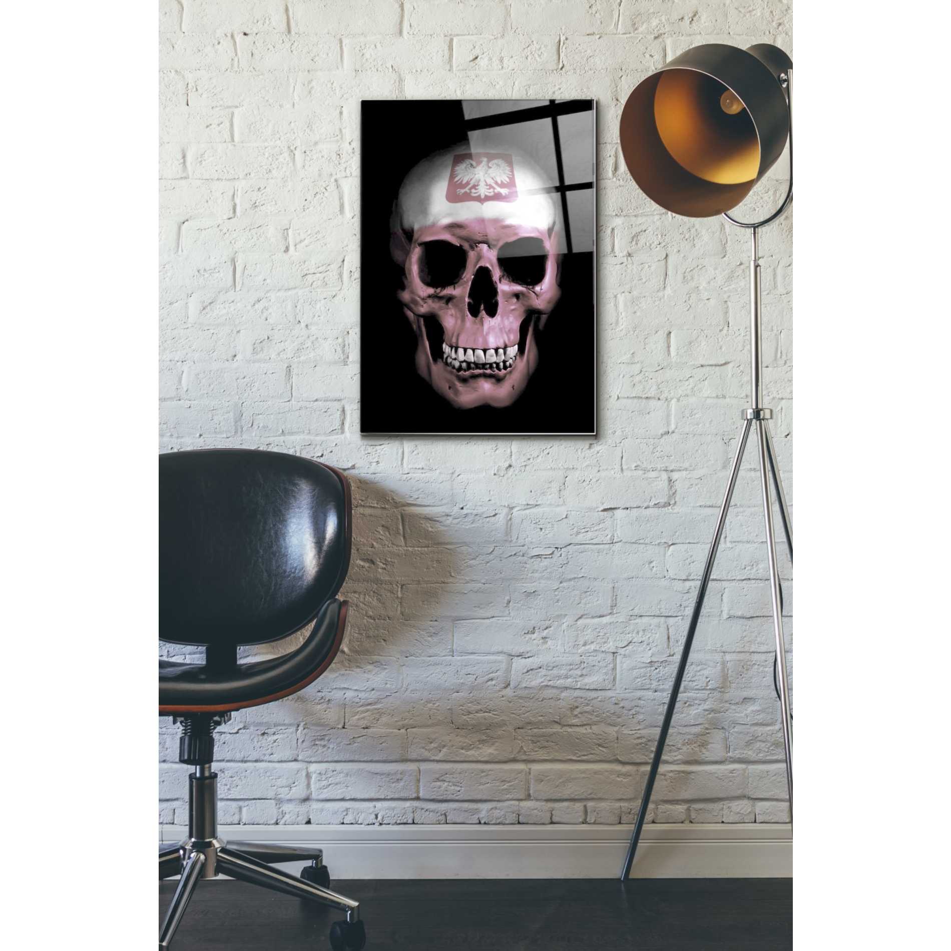 Epic Art 'Polish Skull' by Nicklas Gustafsson, Acrylic Glass Wall Art,16x24