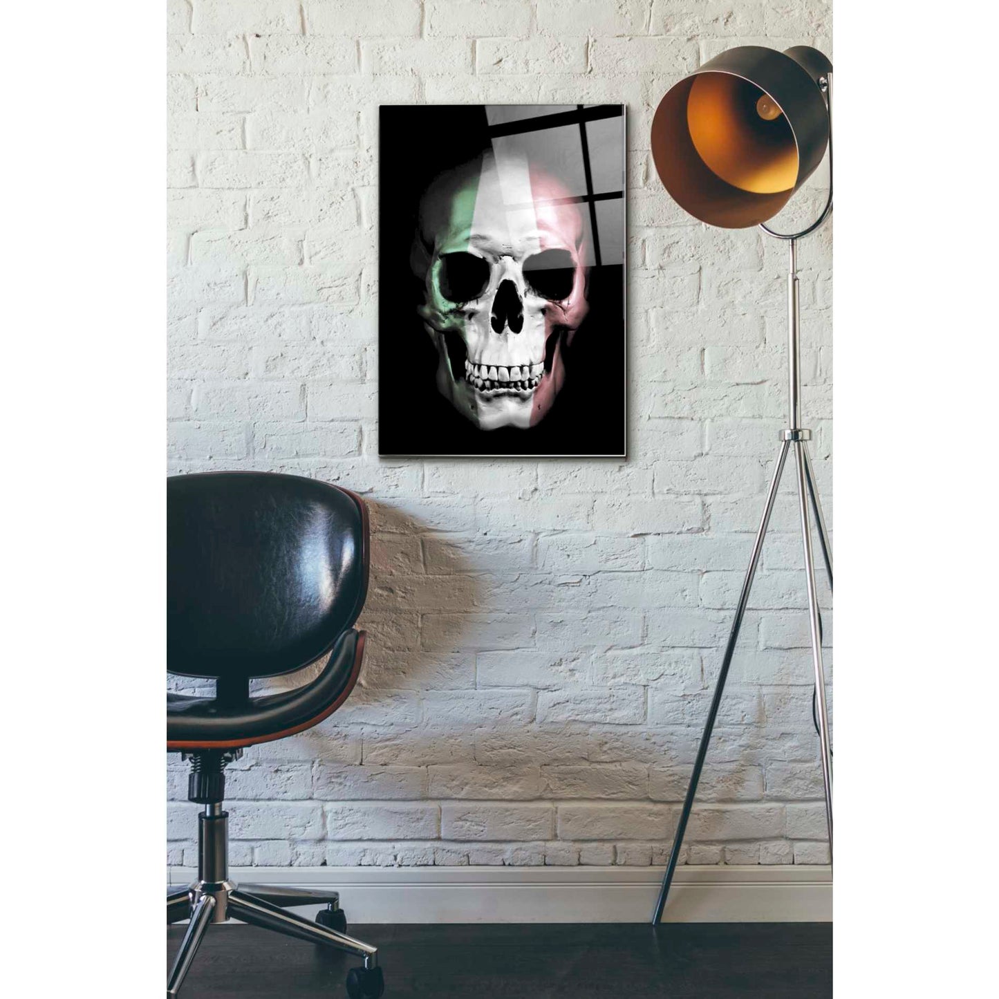 Epic Art 'Italian Skull' by Nicklas Gustafsson, Acrylic Glass Wall Art,16x24