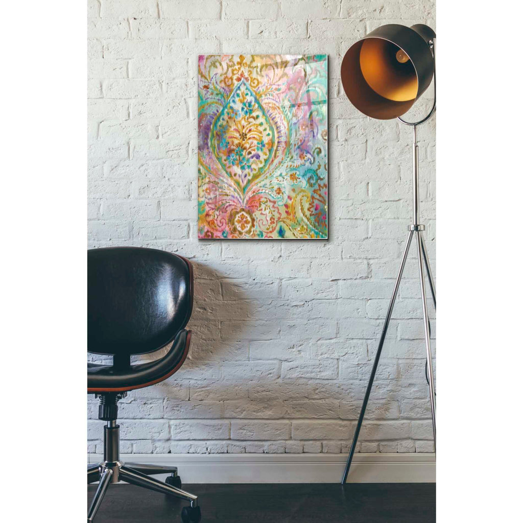 Epic Art 'Boho Paisley II' by Danhui Nai, Acrylic Glass Wall Art,16x24