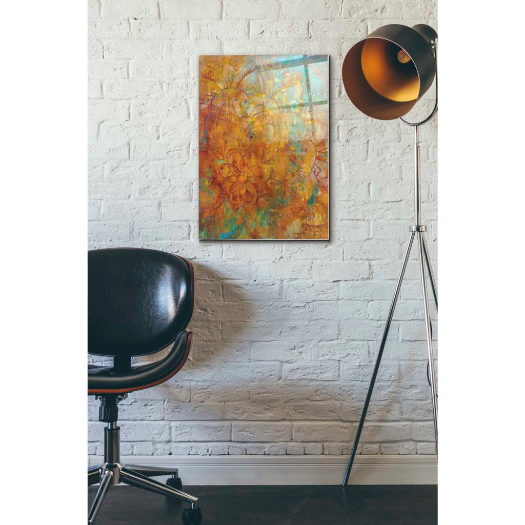 Epic Art 'Bohemian Abstract Bright' by Danhui Nai, Acrylic Glass Wall Art,16x24