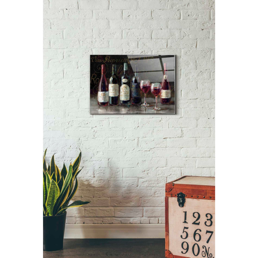 Epic Art 'Bistro Reds v.2 Crop' by Danhui Nai, Acrylic Glass Wall Art,16x24
