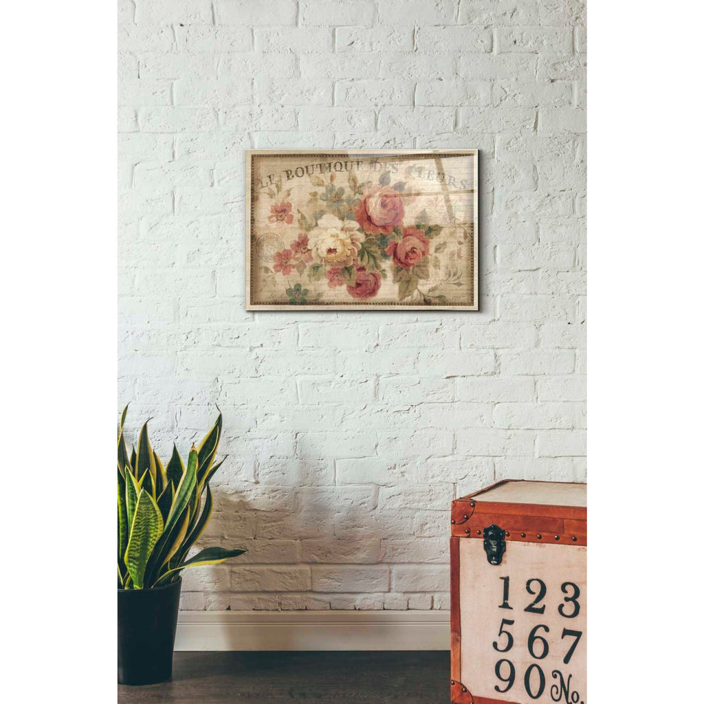 Epic Art 'Parisian Flowers III' by Danhui Nai, Acrylic Glass Wall Art,16x24