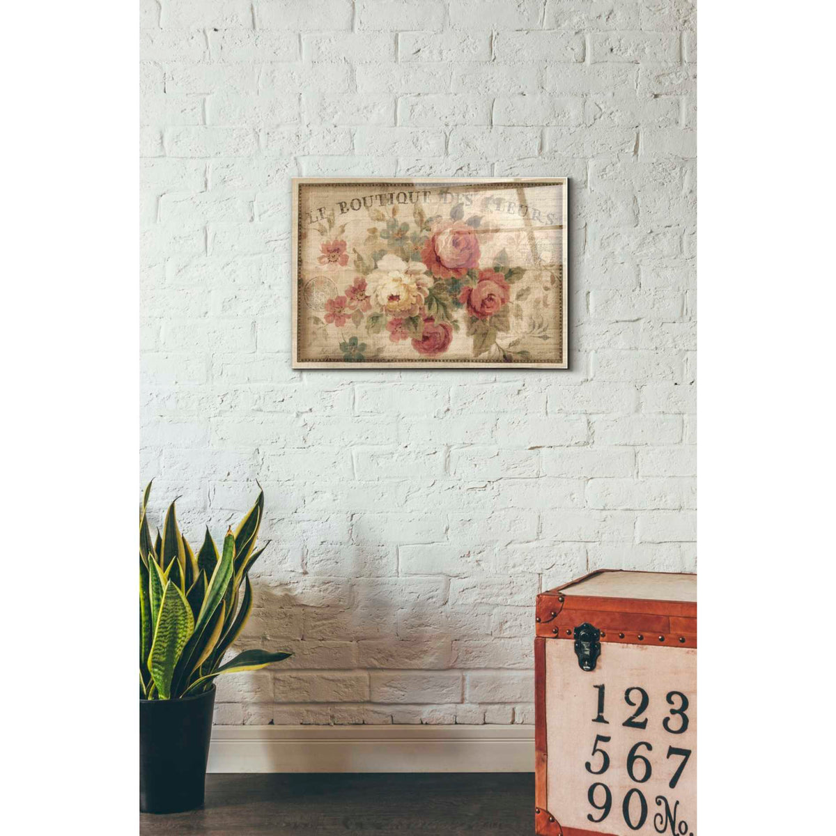 Epic Art 'Parisian Flowers III' by Danhui Nai, Acrylic Glass Wall Art,16x24