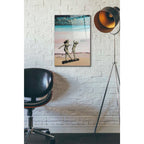 Epic Art 'BEACH GIRLS' by DB Waterman, Acrylic Glass Wall Art,16x24