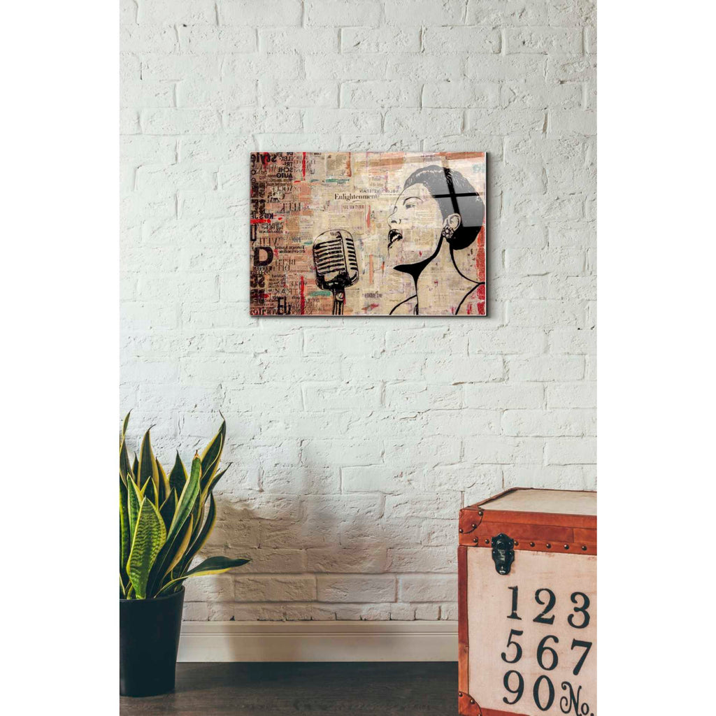 Epic Art 'LADY DAY' by DB Waterman, Acrylic Glass Wall Art,16x24