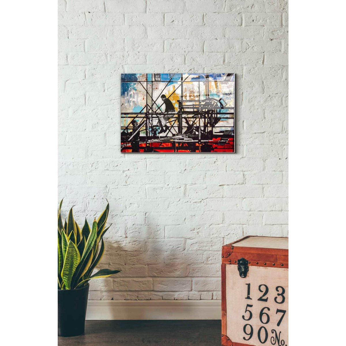 Epic Art 'FOUR CORNERS' by DB Waterman, Acrylic Glass Wall Art,16x24