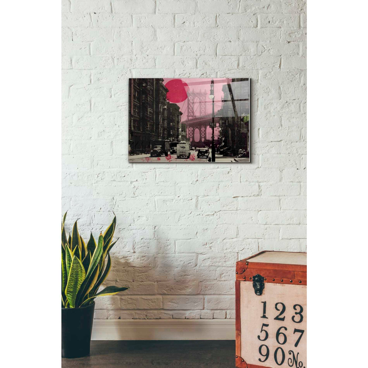 Epic Art 'PINK HAZE' by DB Waterman, Acrylic Glass Wall Art,16x24