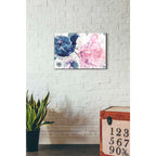 Epic Art 'Fireworks Abstract Navy Blue Flower Crop' by Albena Hristova, Acrylic Glass Wall Art,16x24
