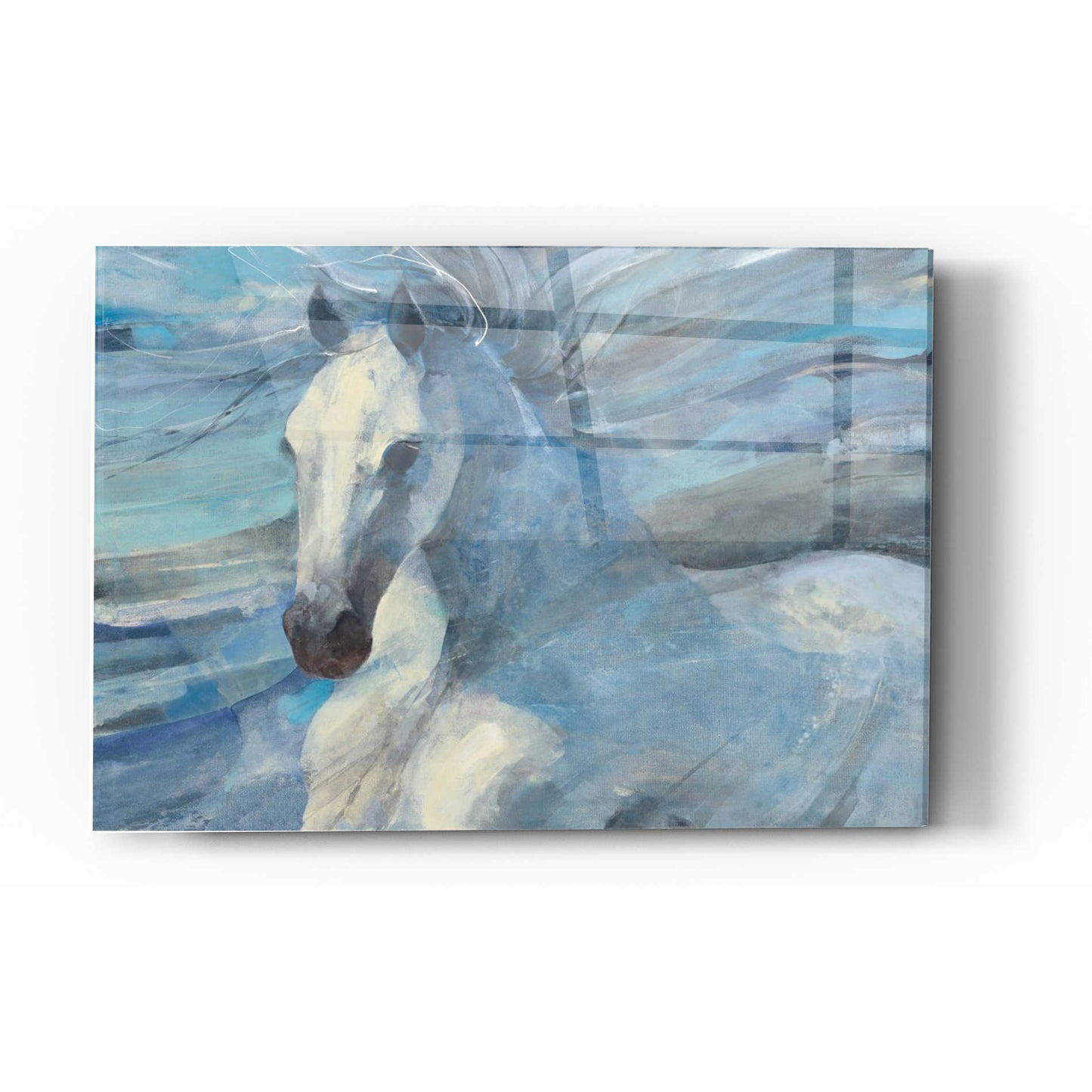 Epic Art 'Poseidon Indigo' by Albena Hristova, Acrylic Glass Wall Art,16x24