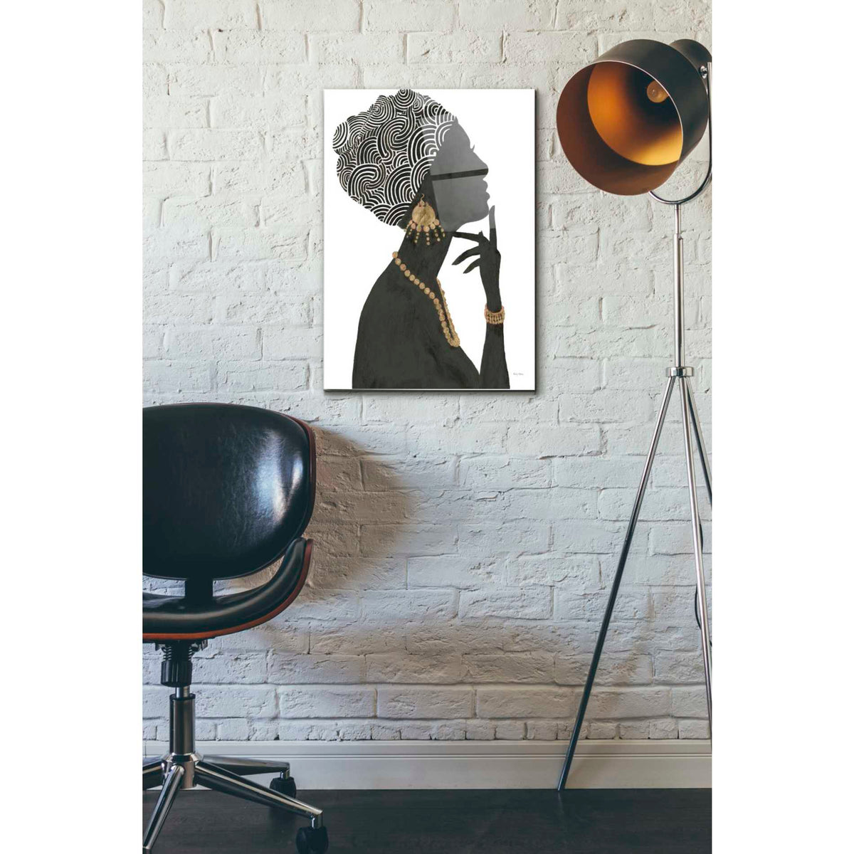 Epic Art 'Graceful Majesty I' by Emily Adams, Acrylic Glass Wall Art,16x24