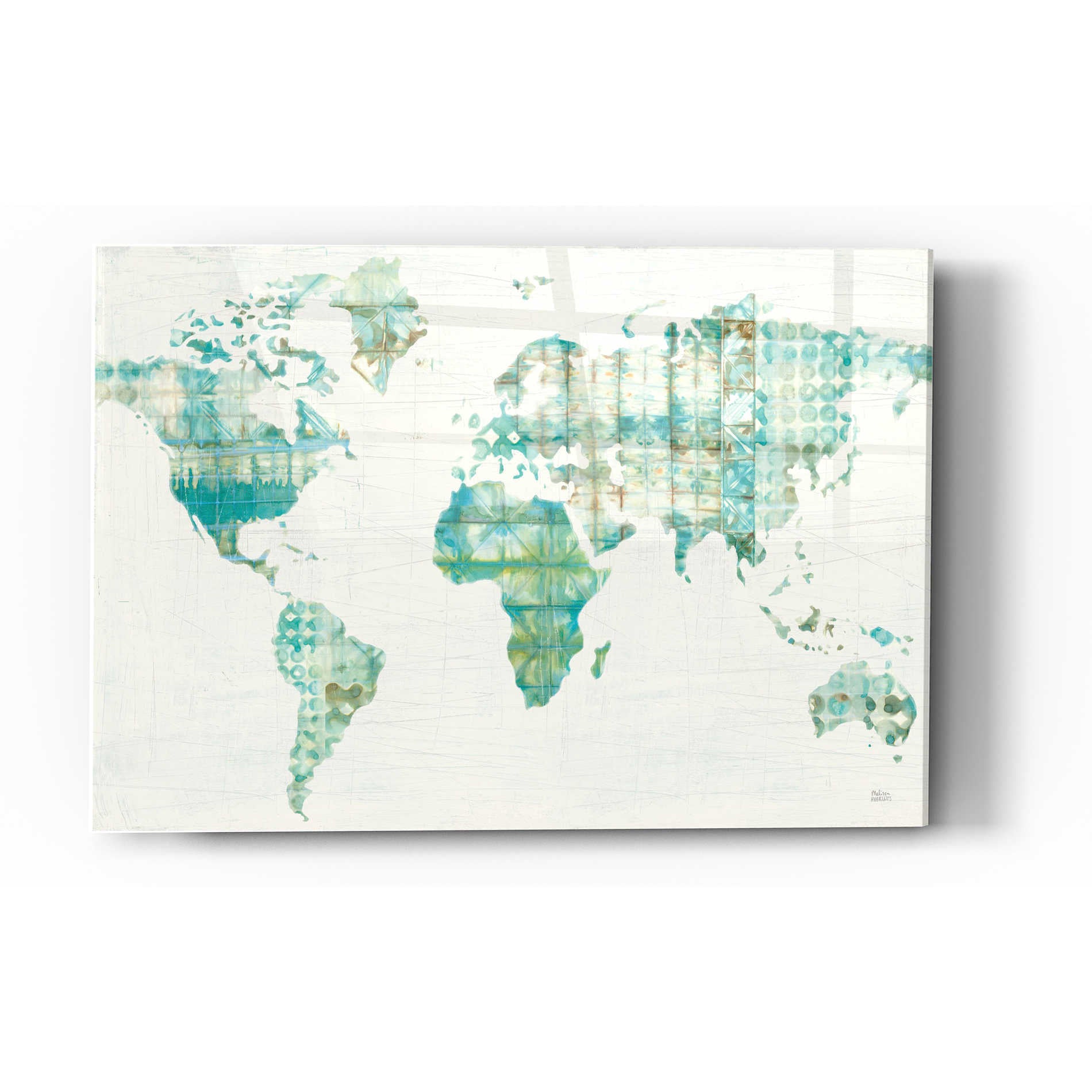 Epic Art 'Kanari Map' by Melissa Averinos, Acrylic Glass Wall Art,16x24