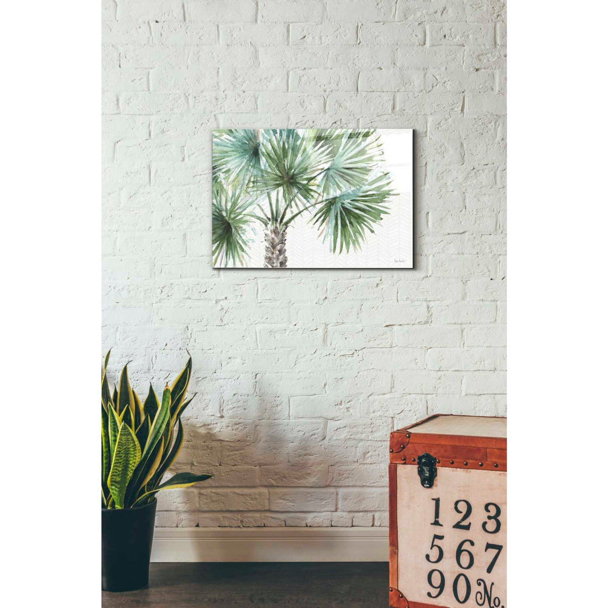 Epic Art 'Mixed Greens I' by Lisa Audit, Acrylic Glass Wall Art,16x24