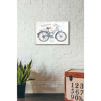 Epic Art 'Bicycles I v2' by Daphne Brissonet, Acrylic Glass Wall Art,16x24