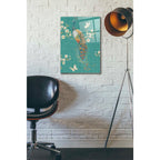 Epic Art 'Ornate Peacock XD' by Daphne Brissonet, Acrylic Glass Wall Art,16x24
